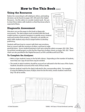 180 Days: SocialEmotional Learning for 6th Grade Practice Workbook for Classroom and Home, Cool and Fun Practice Created by Tea,Used