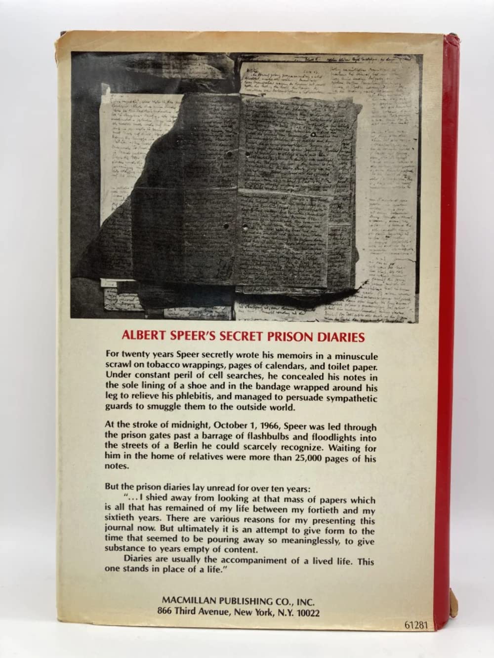 Spandau: The Secret Diaries,Used