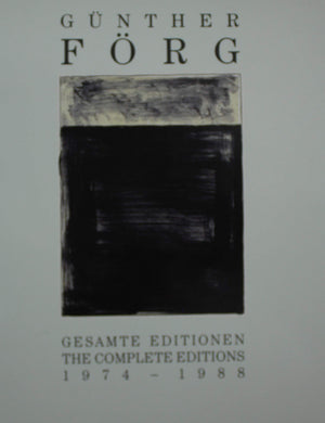 Gunther Forg: Gesamte Editionen : The Complete Editions 19741988,Used