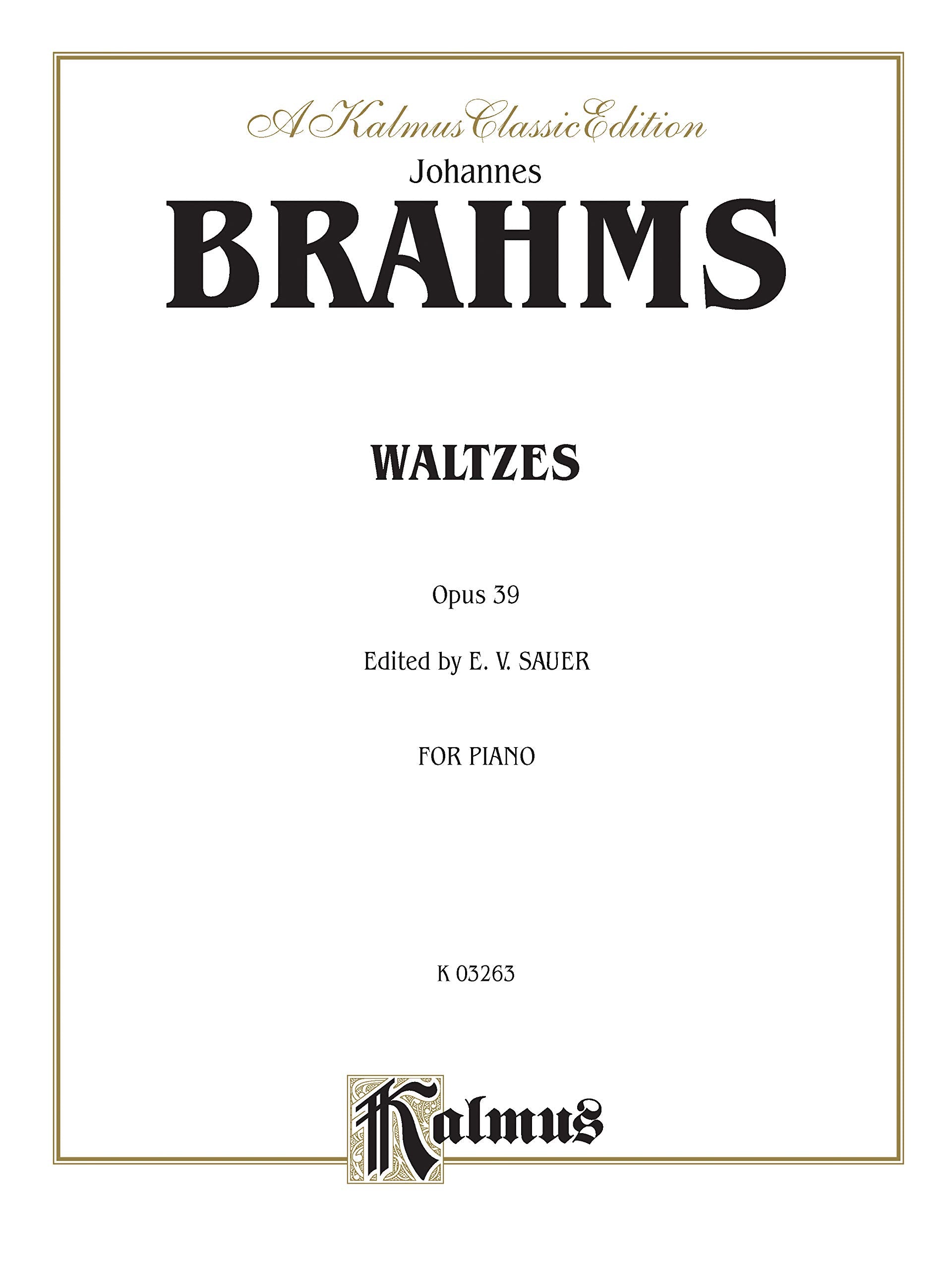 Waltzes, Op. 39 (Kalmus Edition),Used