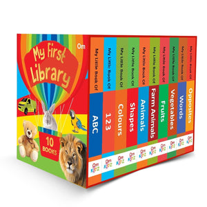 My First Library : Set Of 10 Board Books For Kids - Boxset
