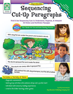Sequencing CutUp Paragraphs, Grades 1  5: Find & Use Sequencing Cues to Understand, Organize, & Interpret 55 Fiction and Nonfi,Used