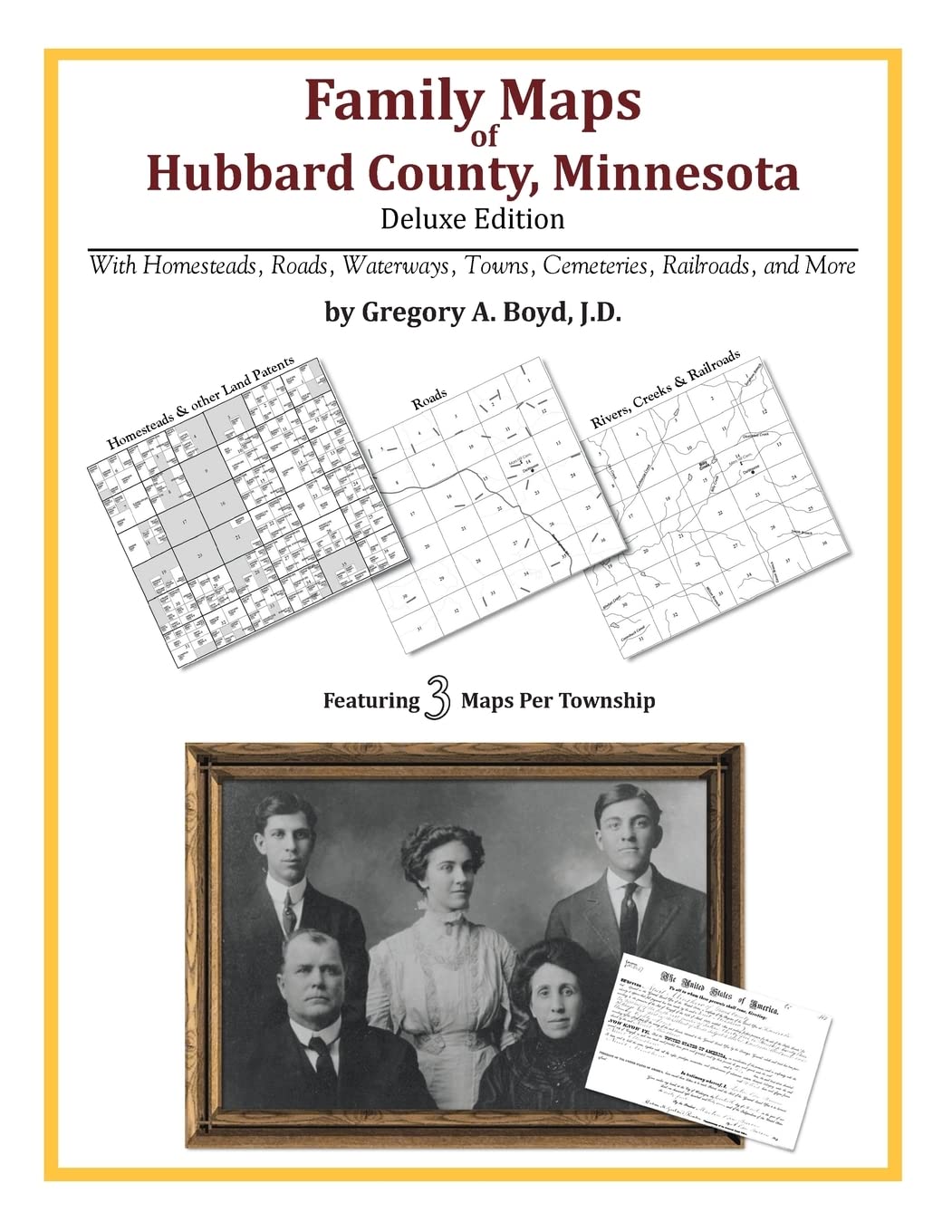 Family Maps of Hubbard County, Minnesota,Used