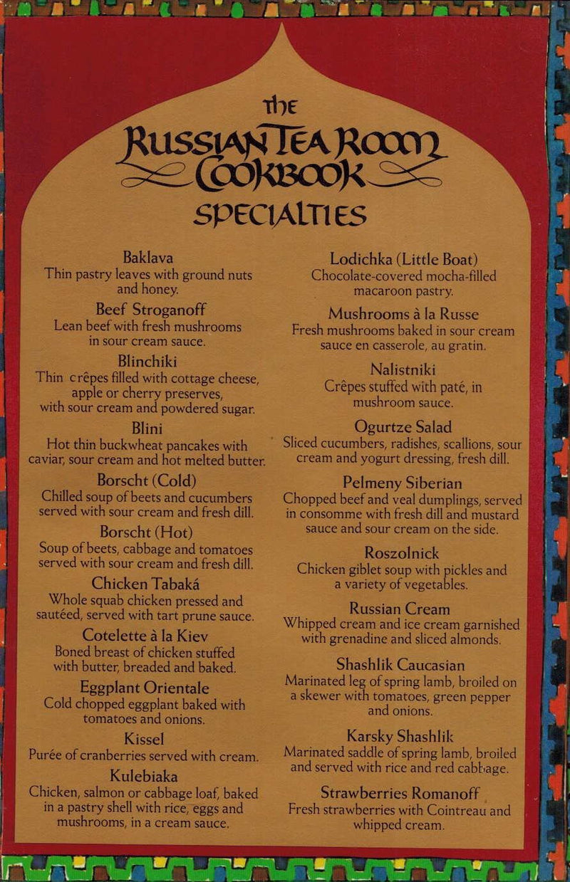 The Russian Tea Room Cookbook,New