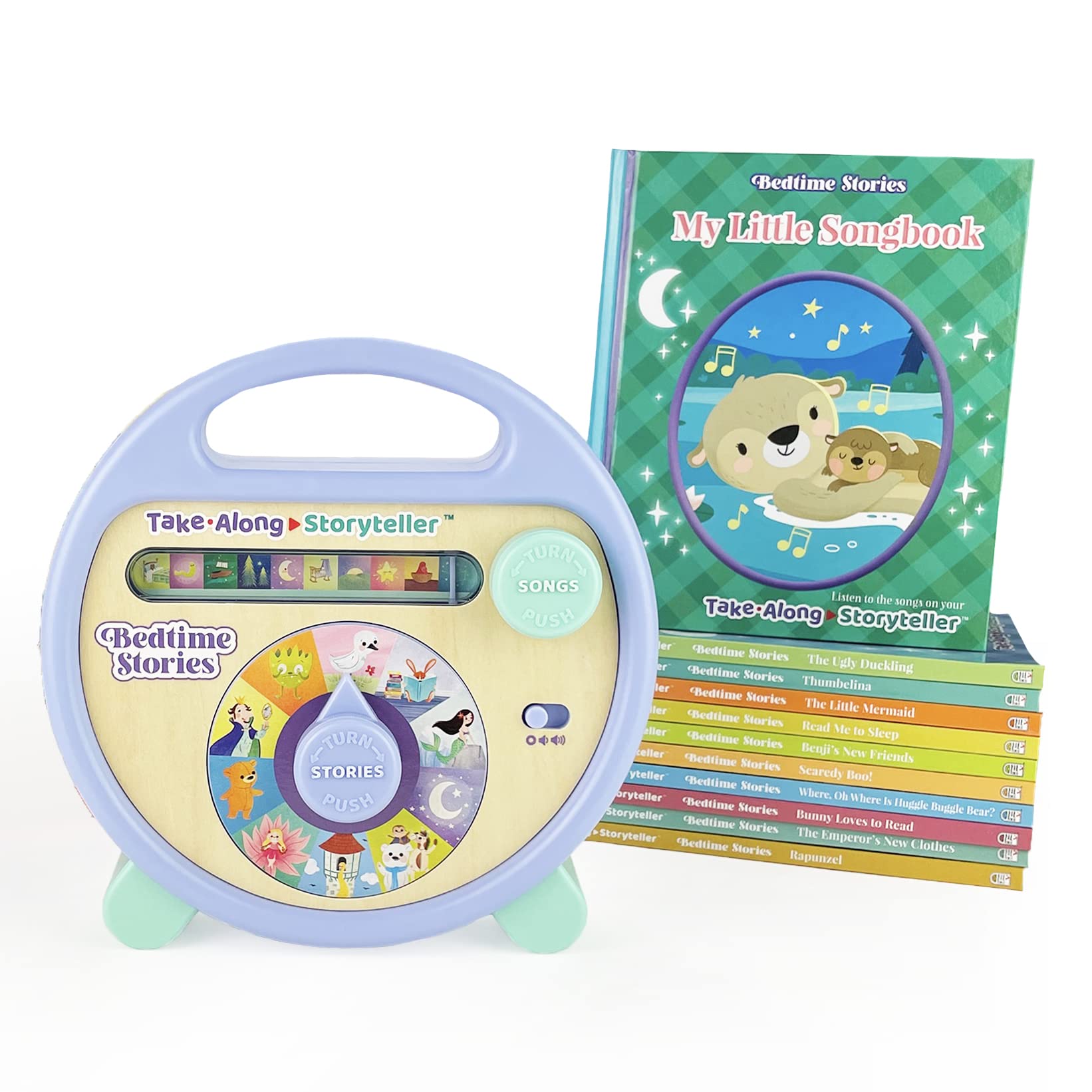 TakeAlong Storyteller Bedtime Stories Interactive Electronic Take Along Storyteller with 11 Books, Ages 38