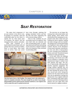 Automotive Upholstery & Interior Restoration (Restoration Howto Sa Design)