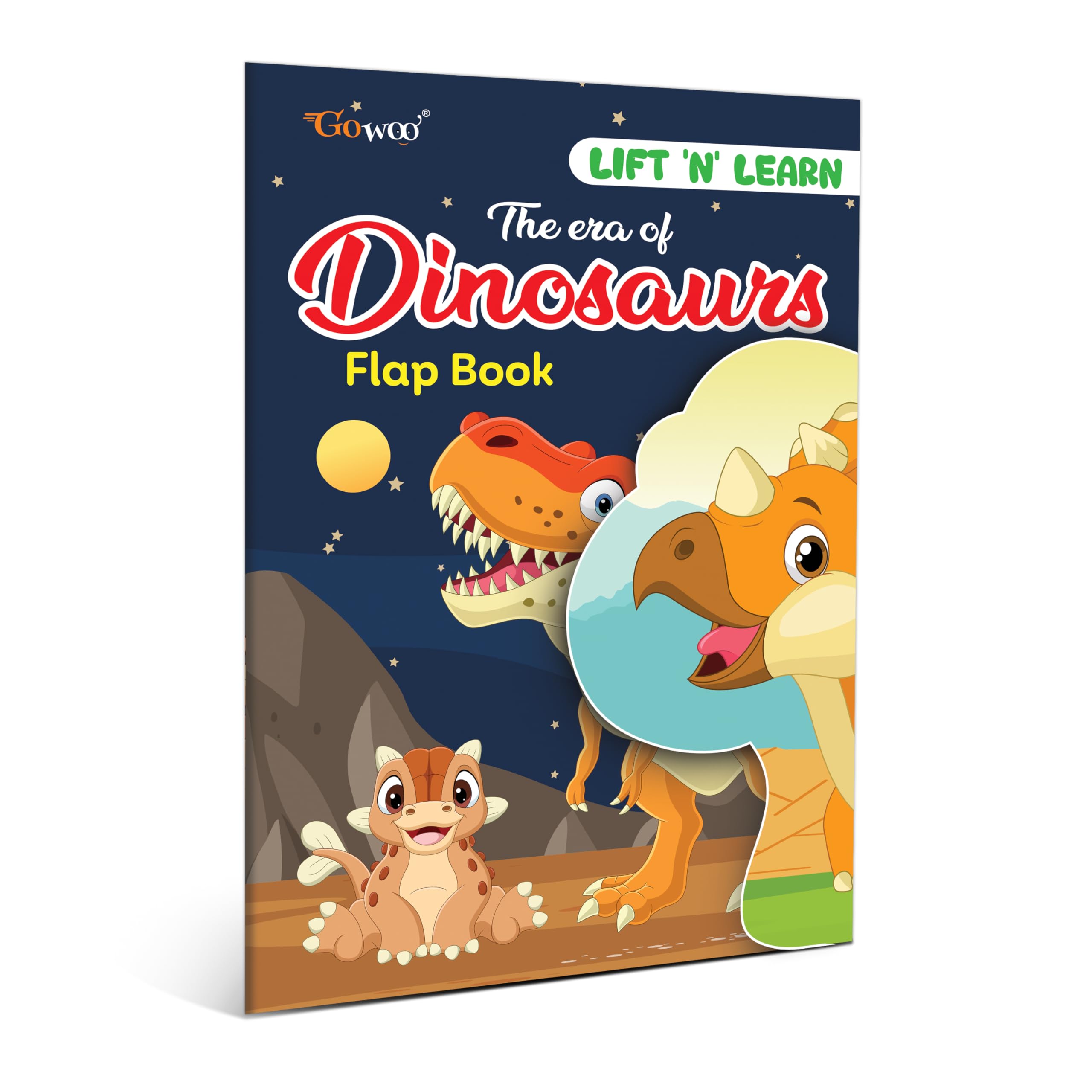 The Era Of Dinosaurs Flap Book: Dino World Activity Book, Learning Book For Children, Learning Adventure For Ages 3-12
