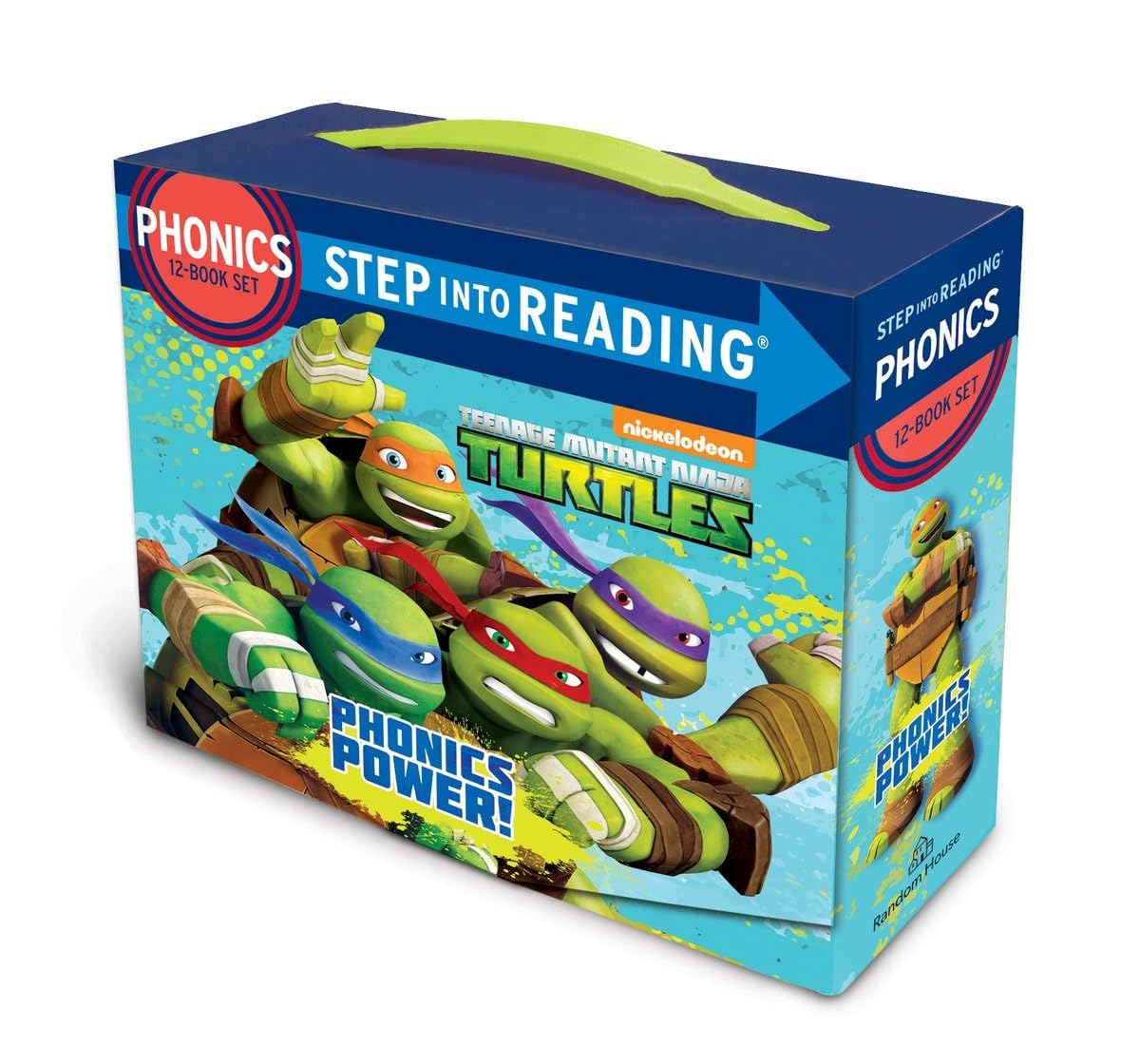 Phonics Power! (Teenage Mutant Ninja Turtles): 12 Step into Reading Books,Used