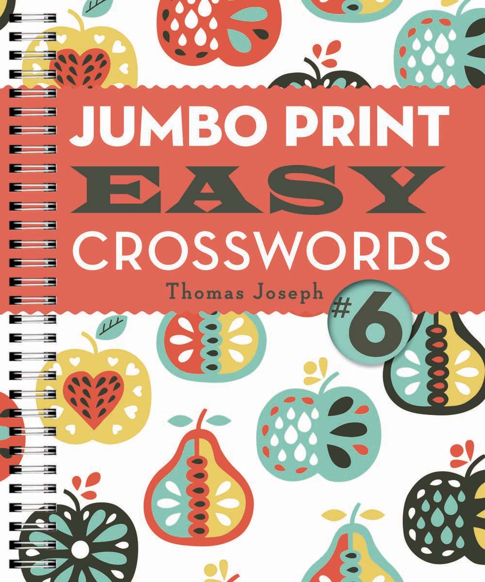 Jumbo Print Easy Crosswords #6 (Large Print Crosswords),Used