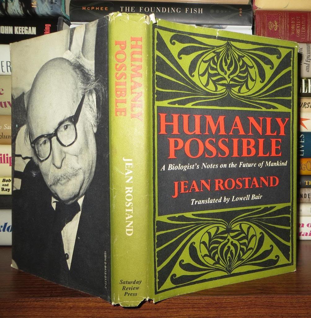 Humanly possible; a biologist's notes on the future of mankind,Used