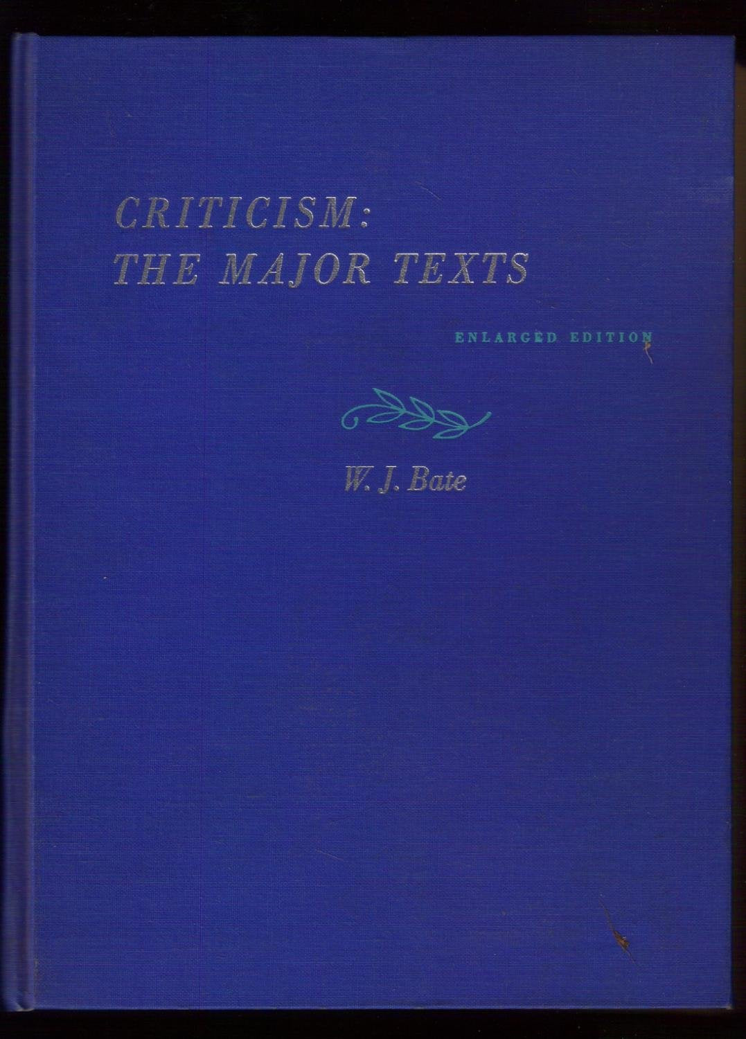 Criticism: The Major Texts,Used
