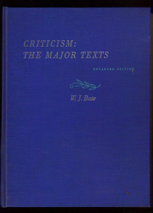 Criticism: The Major Texts,Used