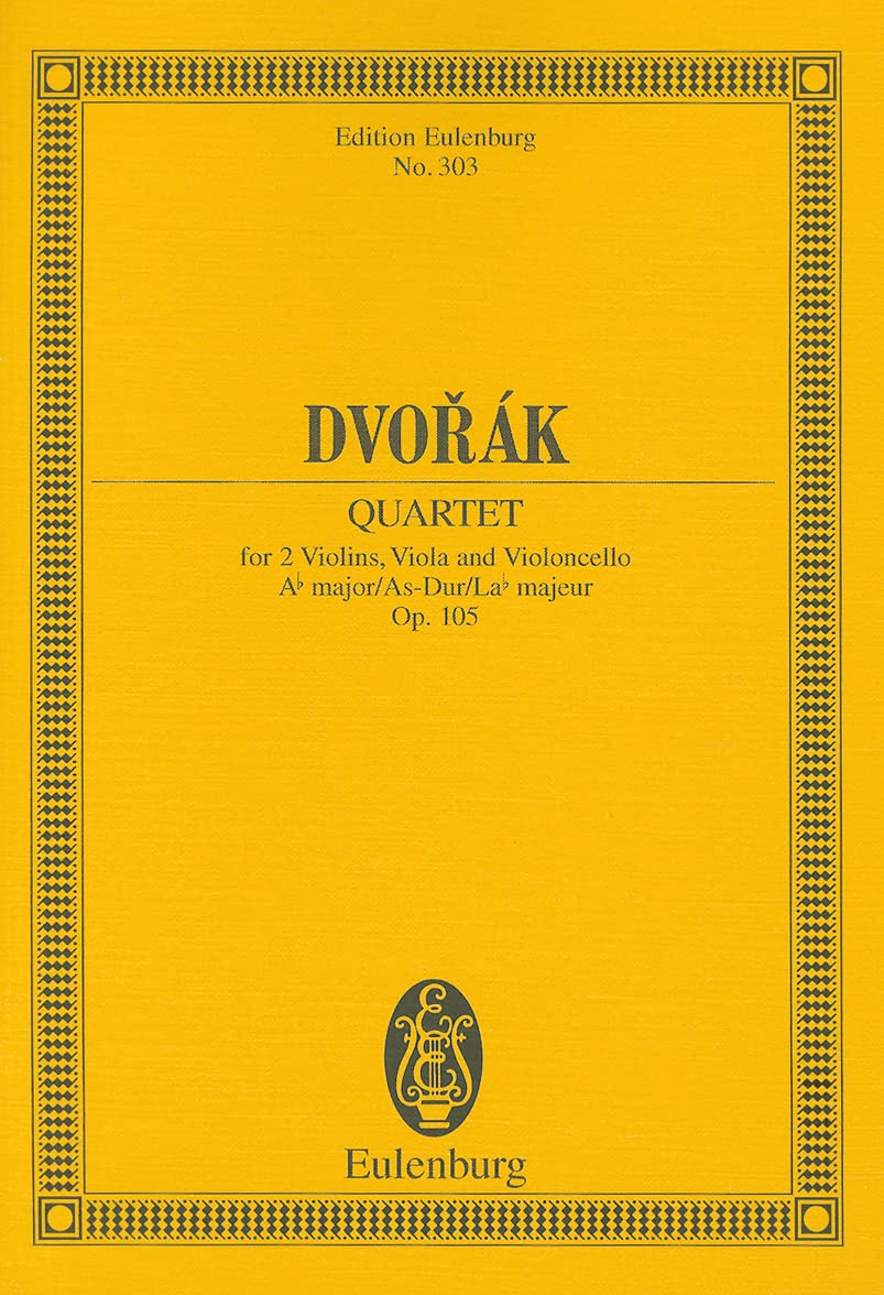 Quartet for 2 Violins: Viola and Violoncello  A? Major, Asdur, La? Majeur, Op 105 (Edition Eulenburg),Used