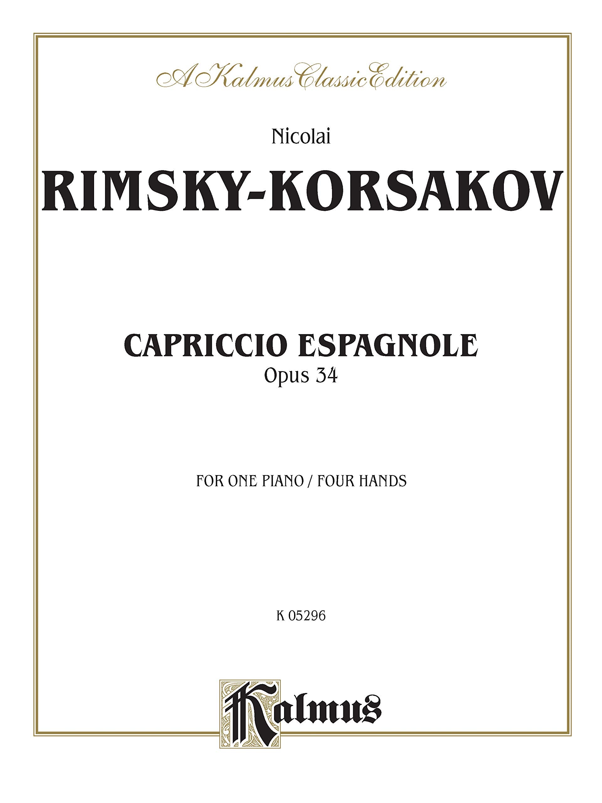Capriccio Espagnole Piano Duet (Kalmus Edition),Used