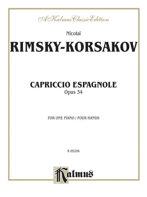 Capriccio Espagnole Piano Duet (Kalmus Edition),Used