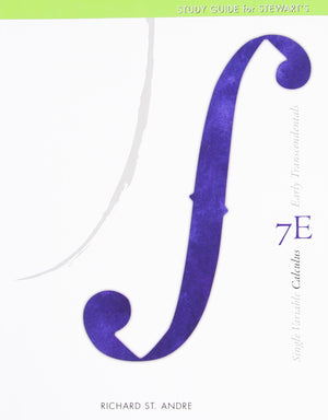 Study Guide for Stewart's Single Variable Calculus: Early Transcendentals, 7th,Used