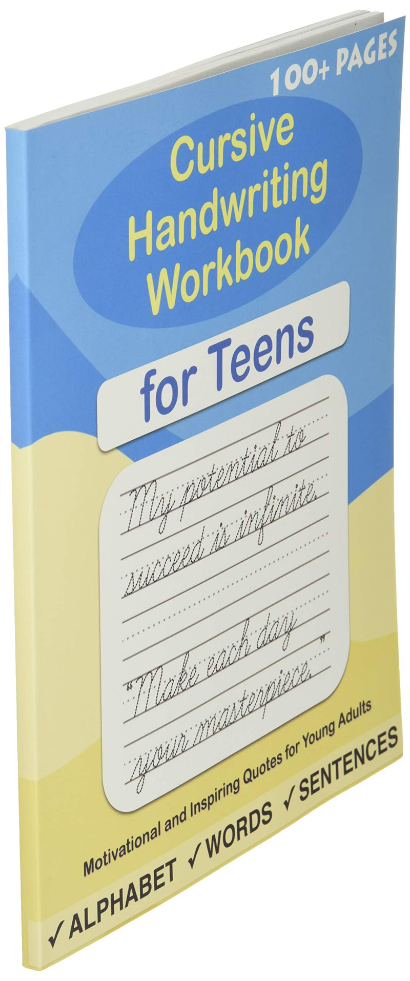 Cursive Handwriting Workbook for Teens: A cursive writing practice workbook for young adults and teens (Master Print and Cursive,New