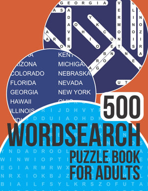 500 Wordsearch Puzzle Book for Adults: Word search book with a massive 500 themed puzzles to enjoy,Used