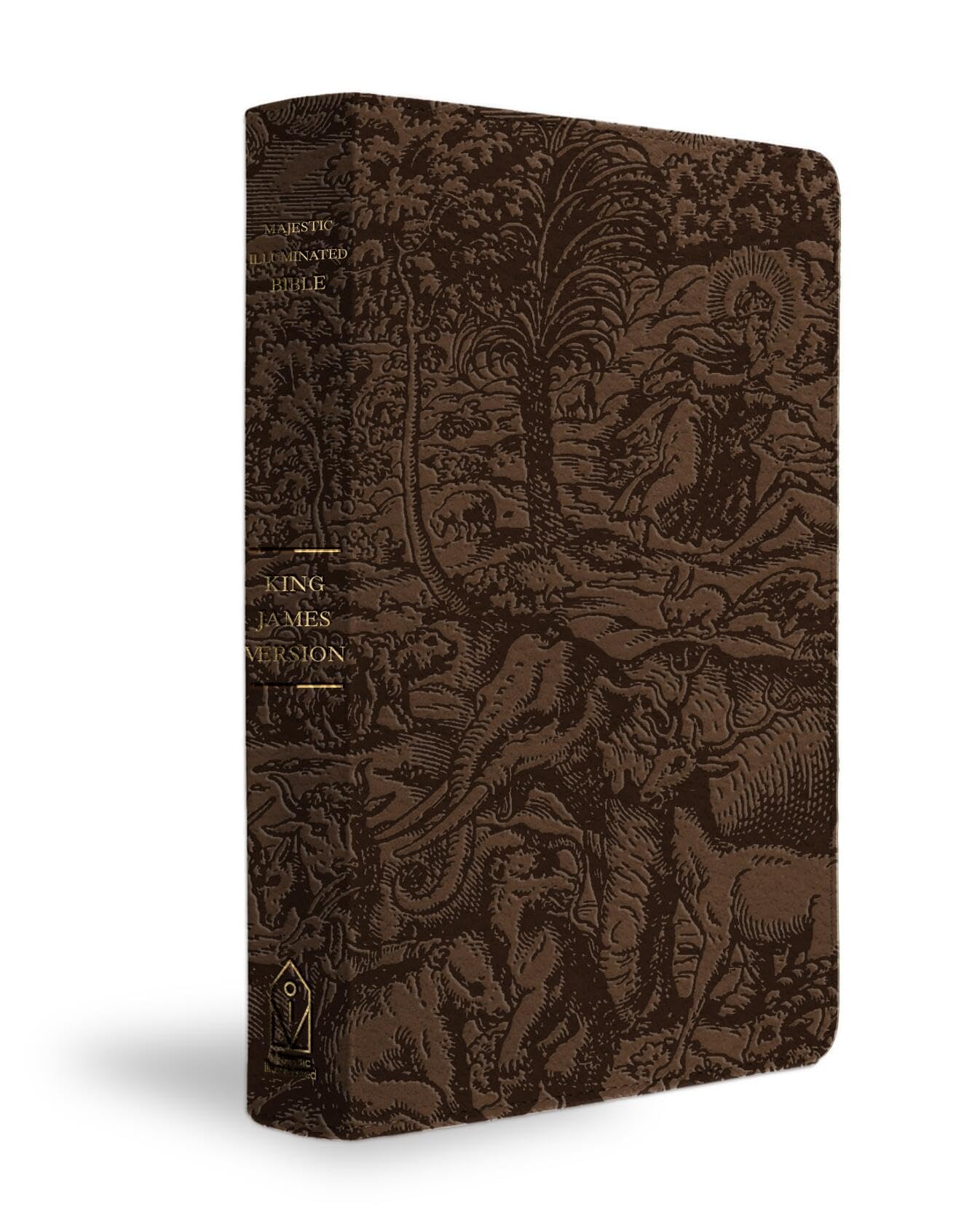 Kjv Majestic Illuminated Bible (Brown Leatherluxe)