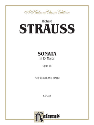 Sonata in Eflat Major, Op. 18 (Kalmus Edition),Used