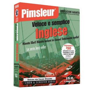 Pimsleur English For Italian Speakers Quick & Simple Course  Level 1 Lessons 18 Cd: Learn To Speak And Understand English For ,New
