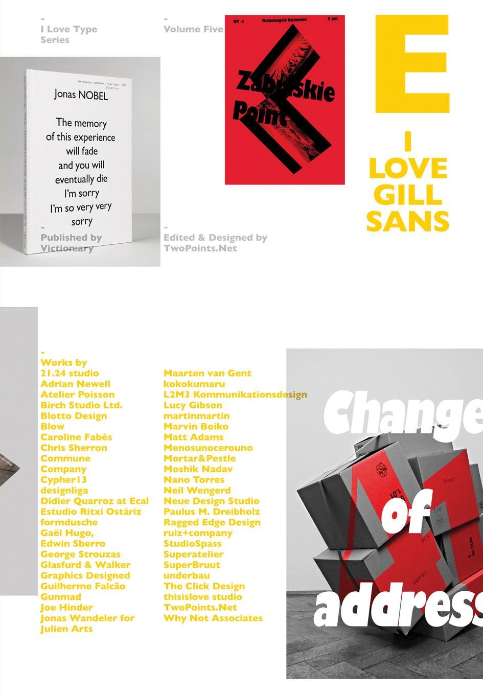 I Love Type 05 Gill Sans (I Love Type, 5),Used