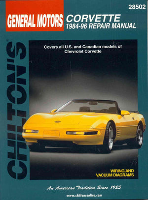General Motors Corvette: 198496 Repair Manual, 28502 Covers All U.S. And Canadian Models Of Chevrolet Corvette,Used