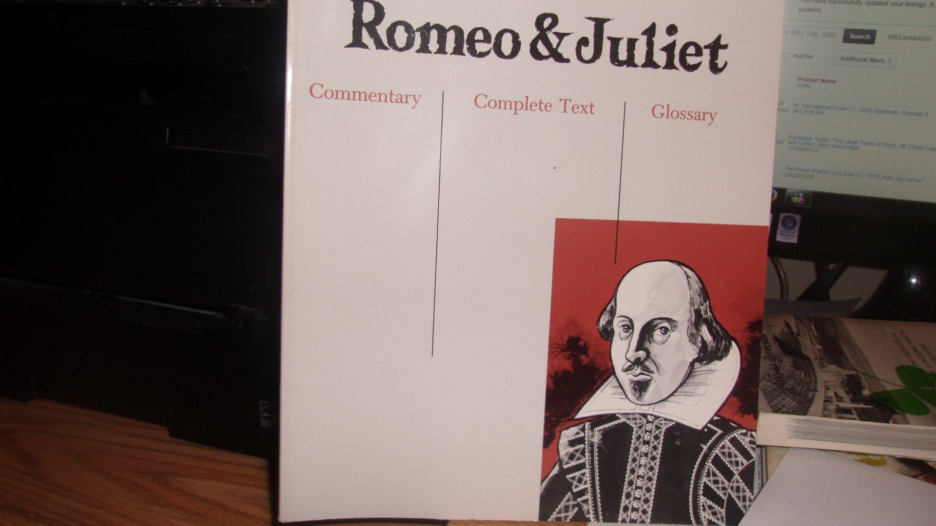 Romeo and Juliet: Complete Study Edition,Used