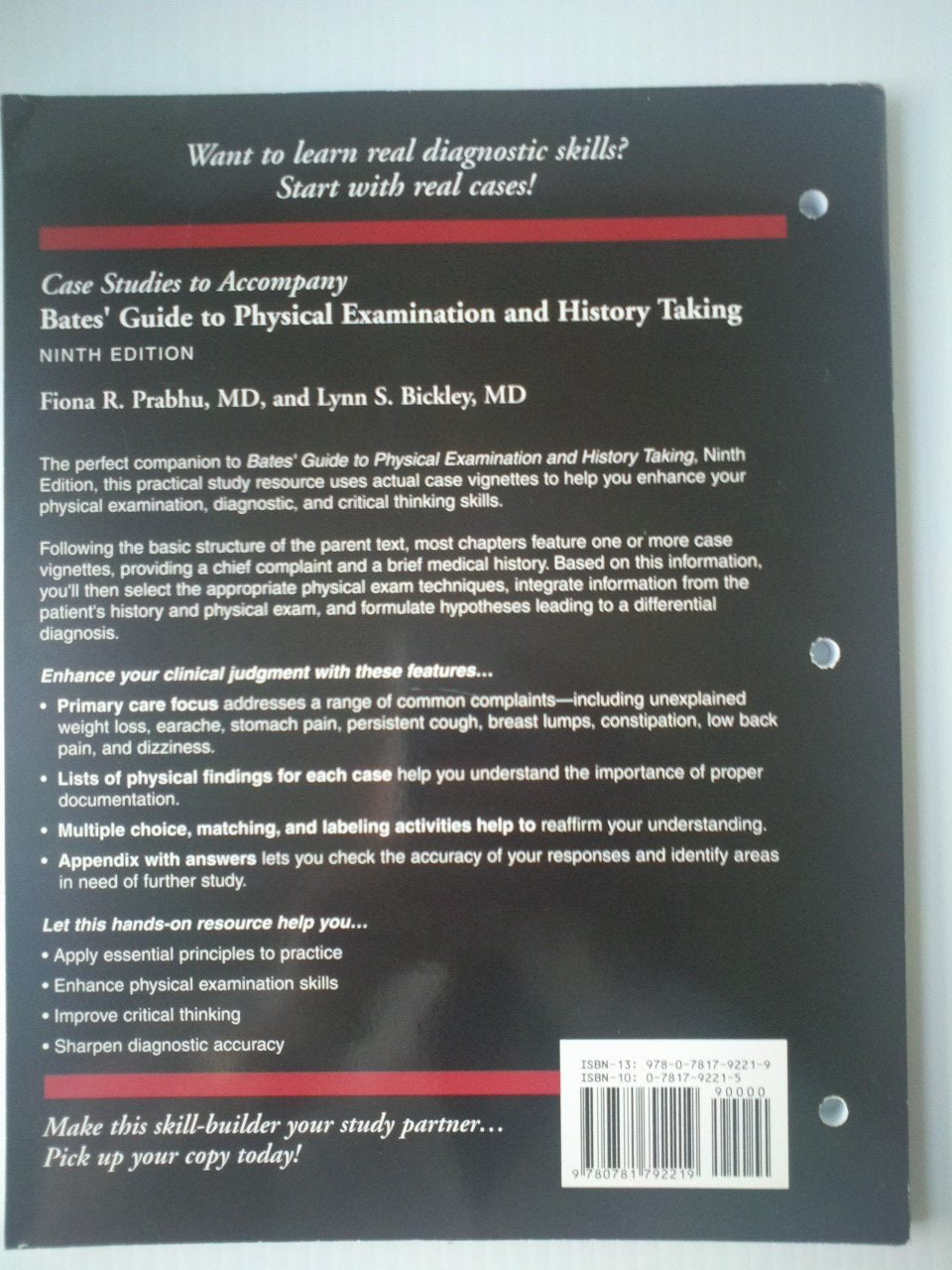Case Studies to Accompany Bates' Guide to Physical Examination and History Taking,Used