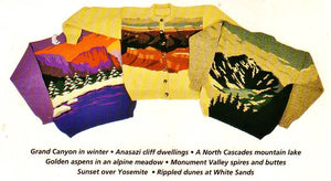 Sweaterscapes Of The American West: A Collection Of Designs For Machine And Hand Knitters,Used