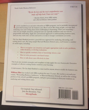 The Case Study Handbook: How to Read, Discuss, and Write Persuasively About Cases,Used