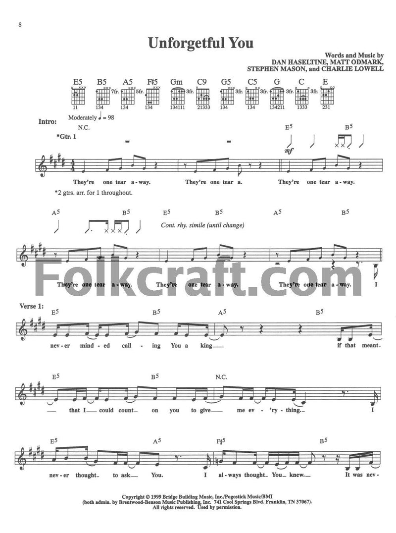 If I Left the Zoo: Guitar Tab Folio,New