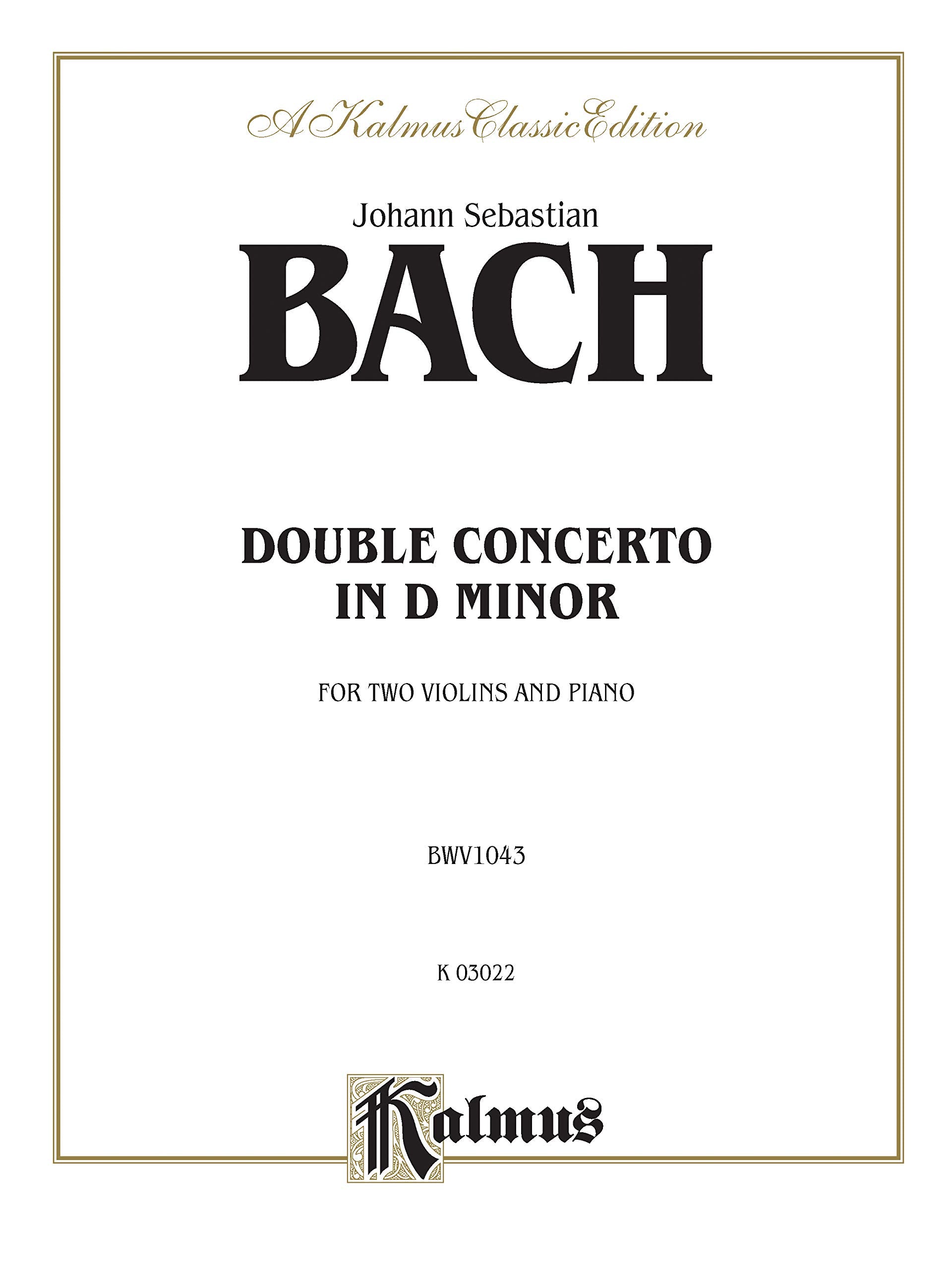 Double Concerto in D Minor (Kalmus Edition),Used