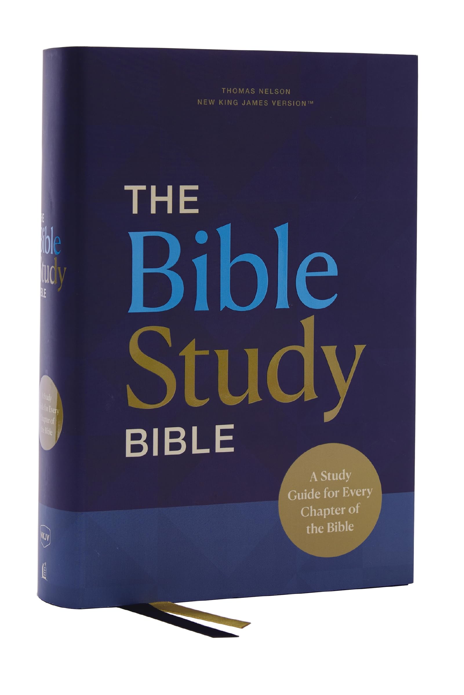 Nkjv, The Bible Study Bible, Hardcover, Comfort Print: A Study Guide For Every Chapter Of The Bible,Used