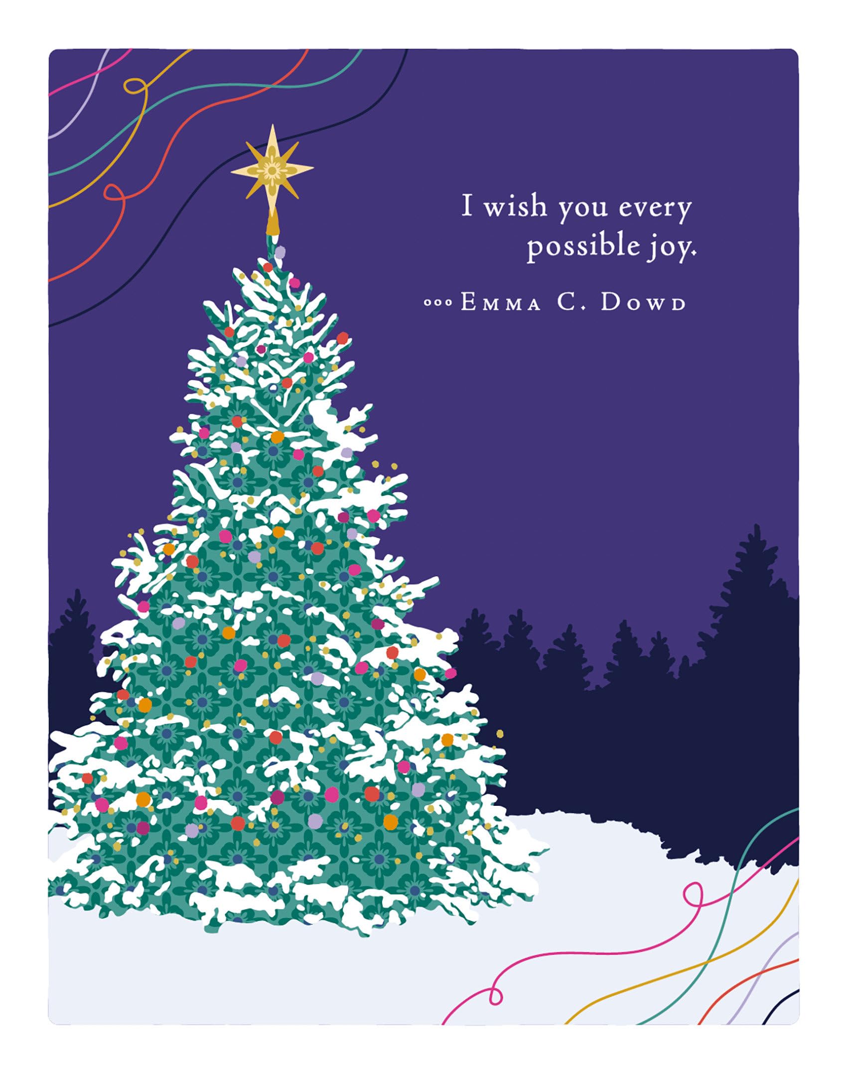Positively Green Greeting Cards: Holiday  I Wish You Every Possible Joy (Pack Of 6)