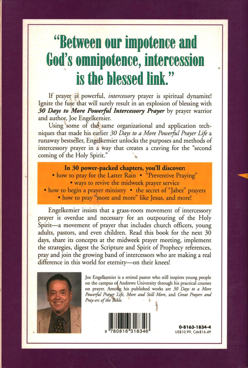 30 Days to More Powerful Intercessory Prayer,Used