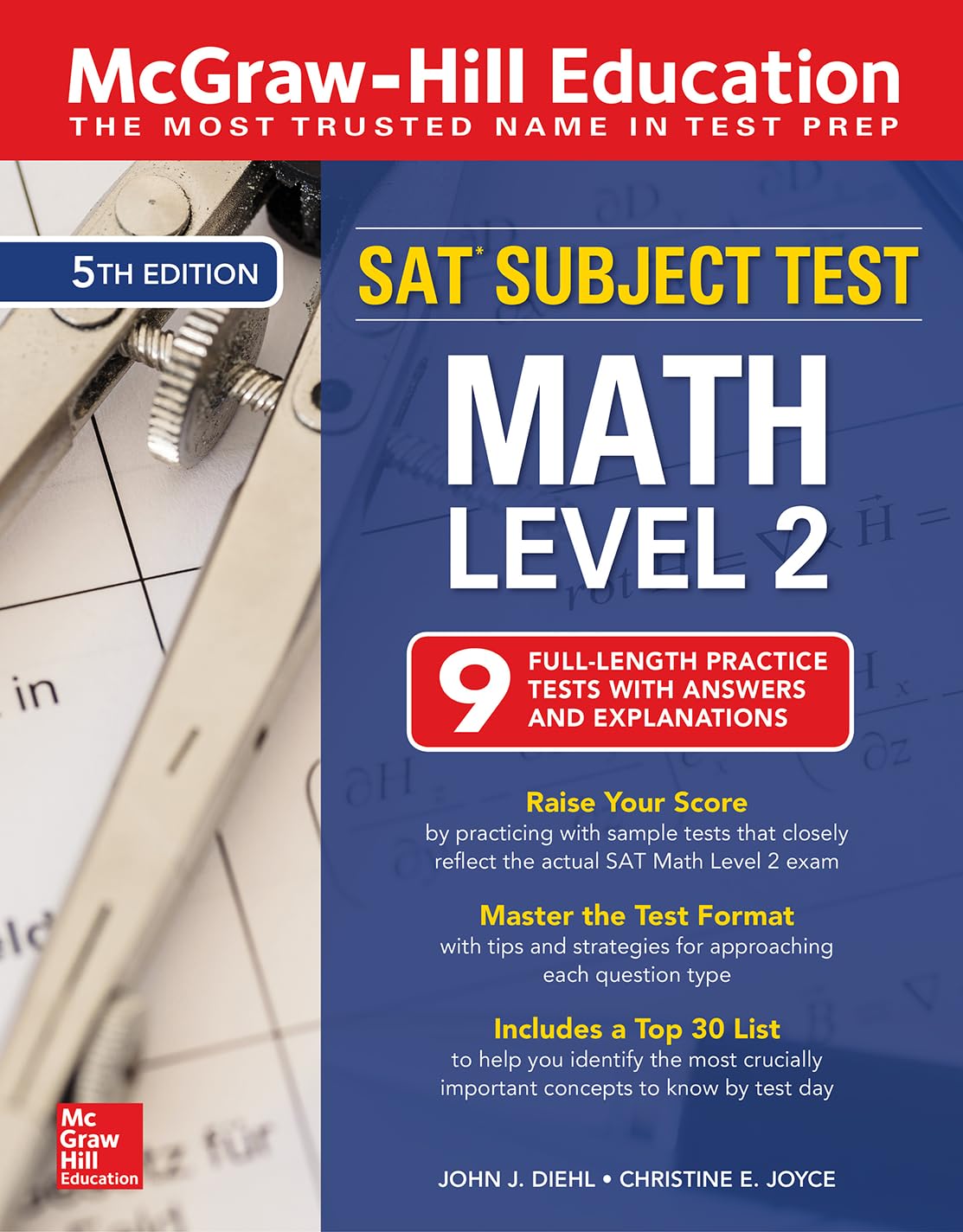 McGrawHill Education SAT Subject Test Math Level 2, Fifth Edition,Used