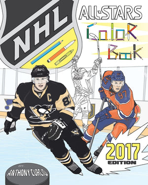NHL All Stars 2017: Hockey Coloring and Activity Book for Adults and Kids: feat. Crosby, Ovechkin, Toews, Price, Stamkos, Tavare,Used