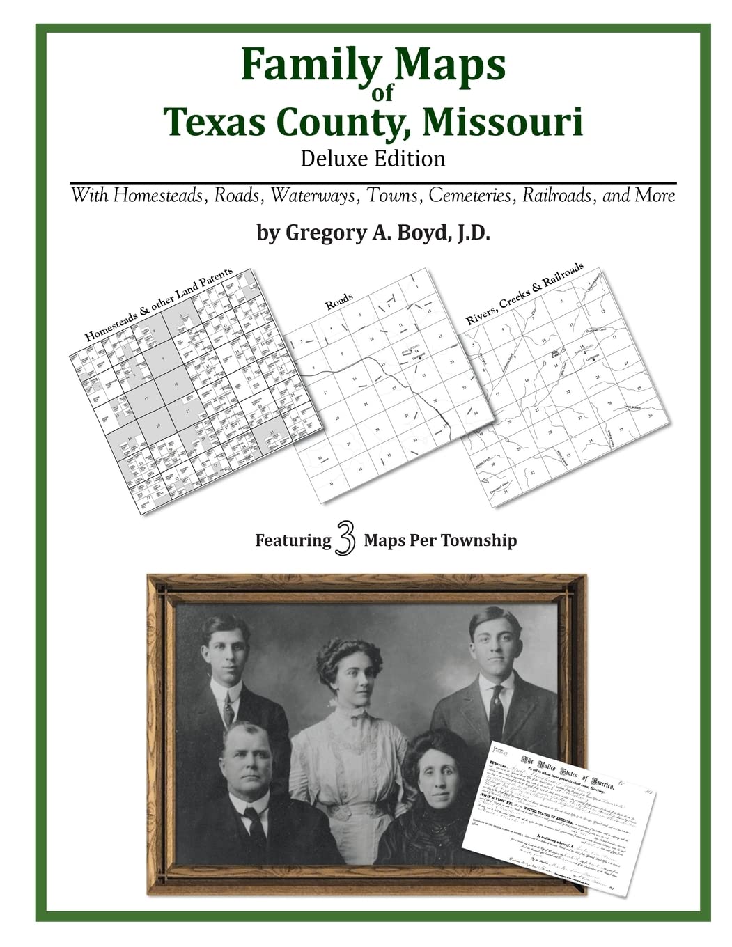 Family Maps of Texas County, Missouri,Used