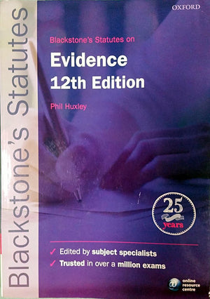 Blackstone's Statutes on Evidence,Used