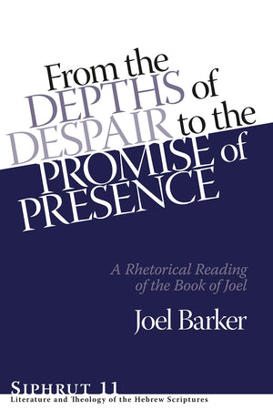 From the Depths of Despair to the Promise of Presence: A Rhetorical Reading of the Book of Joel (Siphrut: Literature and Theolog,Used