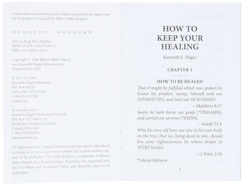 How To Keep Your Healing,Used