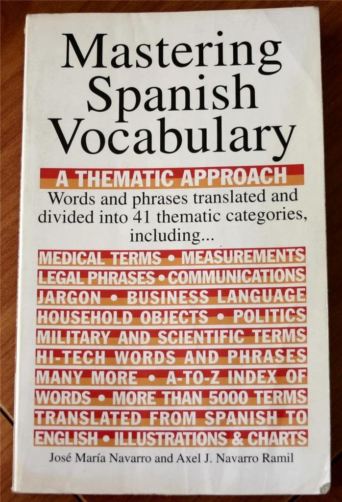Mastering Spanish Vocabulary: A Thematic Approach (Mastering Vocabulary) (Spanish Edition),New