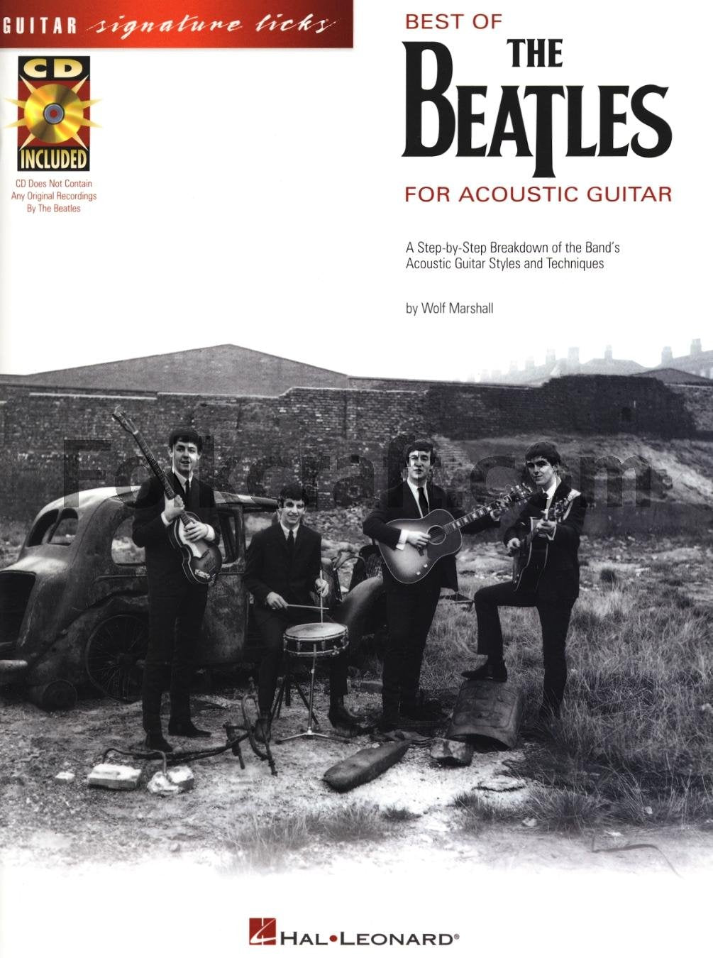 Best Of The Beatles For Acoustic Guitar Guitar Signature Licks Book/Online Audio,Used