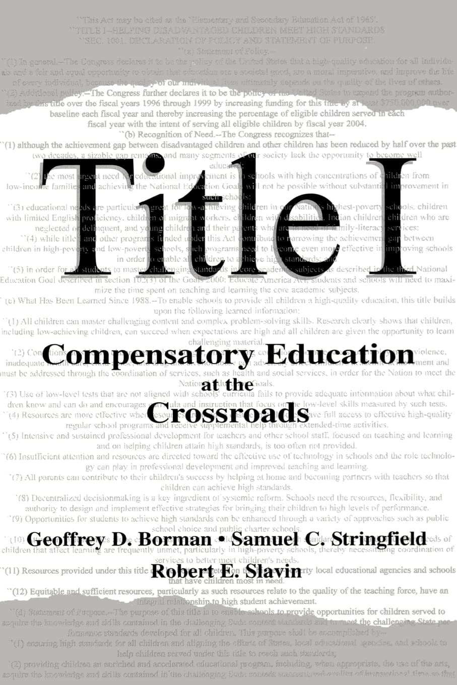 Title I (Sociocultural, Political, and Historical Studies in Education),Used