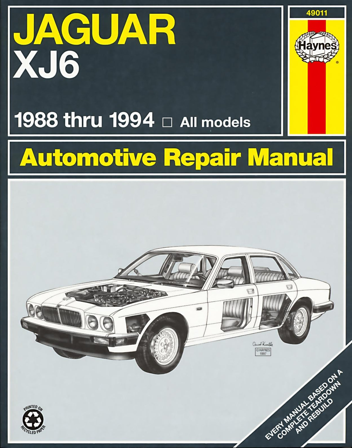 Jaguar XJ6 1988 thru 1994: All models (Haynes Manuals)