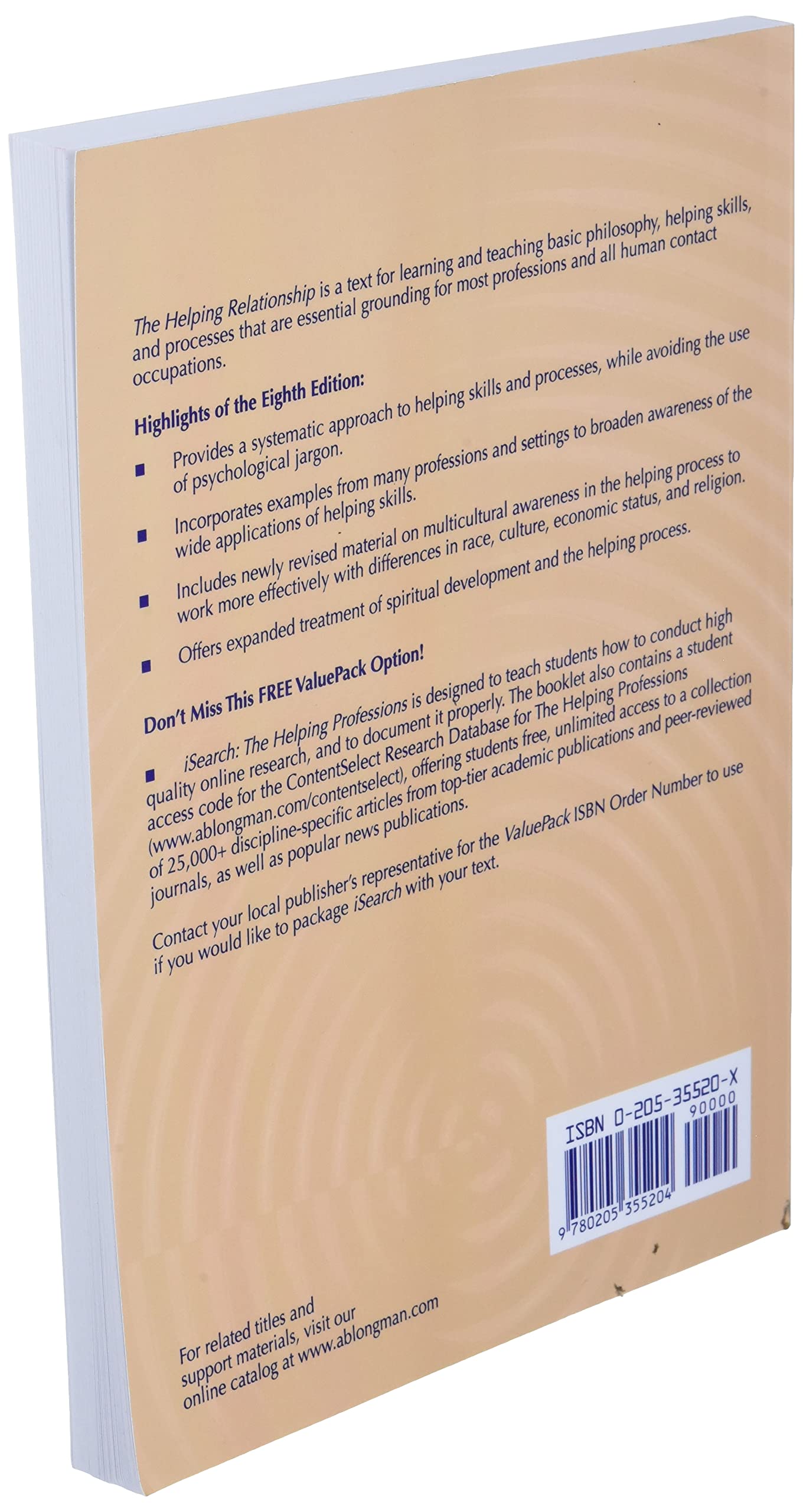 Helping Relationship, The: Process And Skills,New