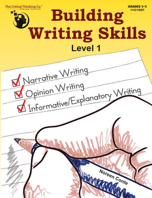 Building Writing Skills Level 1 Workbook  Using a 5Step Writing Process to Teach Writing (Grades 35),New
