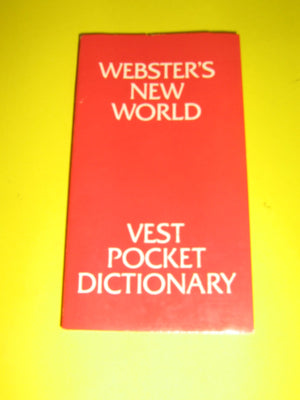 Websters New World Vest Pocket Dictionary,Used