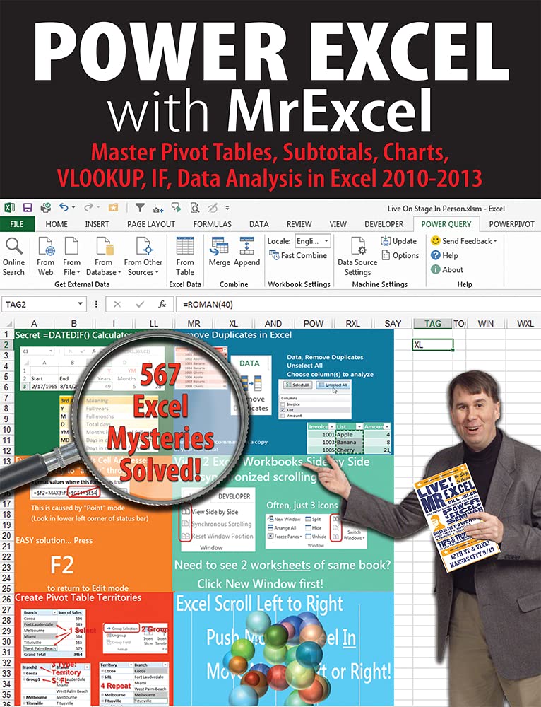 Power Excel With Mrexcel: Master Pivot Tables, Subtotals, Charts, Vlookup, If, Data Analysis In Excel 20102013,Used